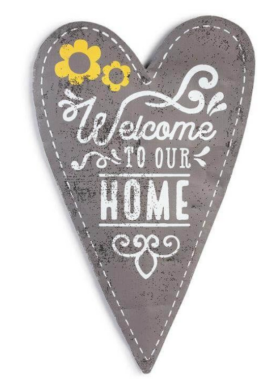 Welcome to Our Home Heart Screen Door Hanger